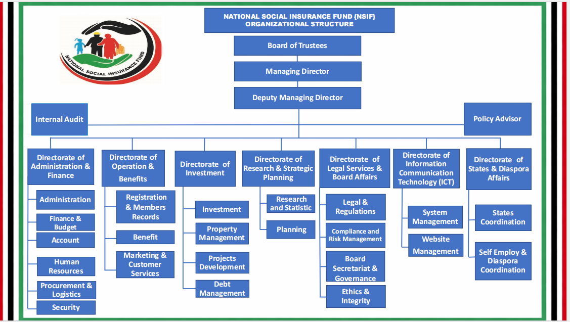 NSIF Organizational Structure Chart